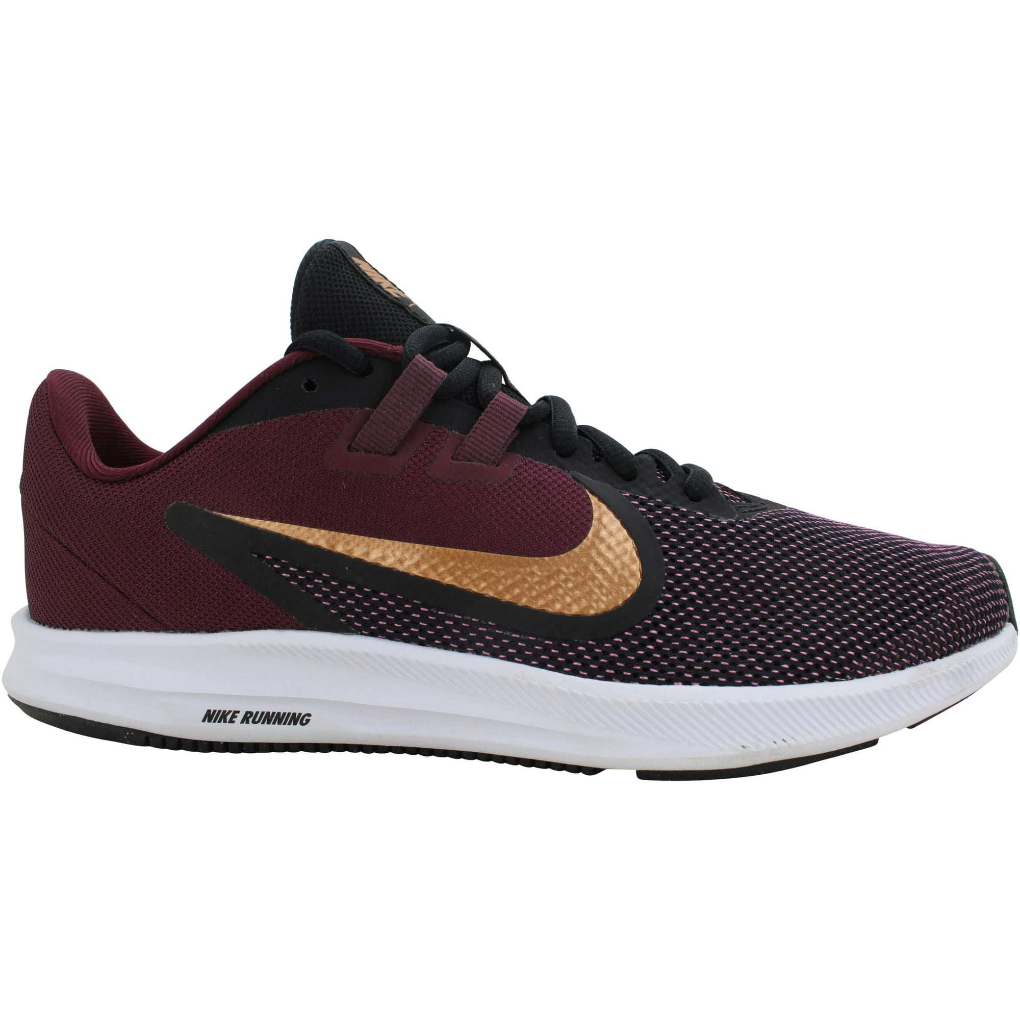 Nike Downshifter 9 Night Maroon Black Metallic Copper AQ7486 600 Women s Size 8 Medium Walmart