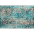 thumbnail image 2 of Addison Rugs Mayfield Premium Machine Washable Transitional Modern Teal Rectangle Rug, 1'8" x 2'6", 2 of 6