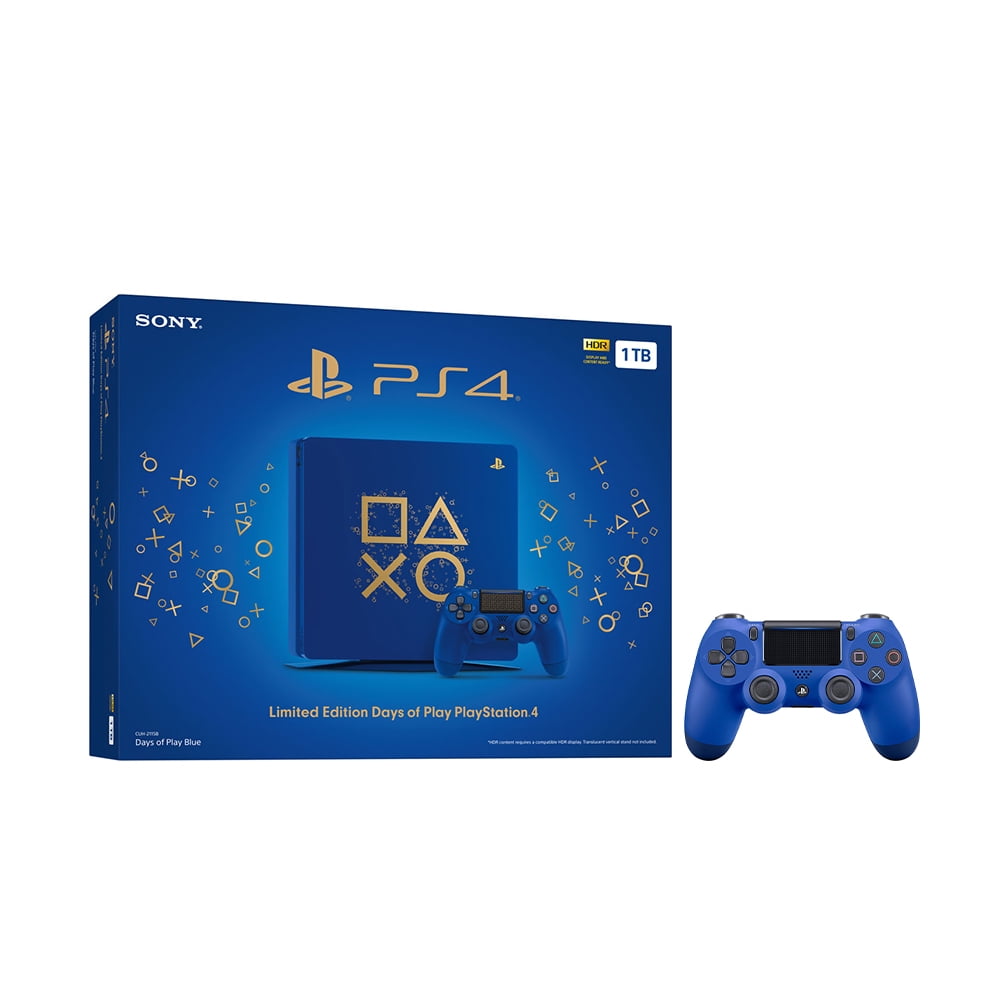 Playstation 4 Slim 1TB Days of Play Blue Limited Edition Gaming Console