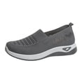 thumbnail image 5 of Modstep Women's Orthopedic Breathable Shoes with Arch Support Memory Foam Flat Walking Slide Shoe Non Slip Sports Sneakers Grey 8, 5 of 6