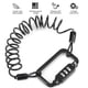 thumbnail image 5 of Candado Para Casco De Motocicleta, 2,6 X 1,6 X 0,4 Pulgadas, Candado Para Casco De Bicicleta, Negro Para Casco, Candado Antirrobo Para Casco De Bicicleta ZAQW Telescopic Cable Helmet Lock, 5 of 8