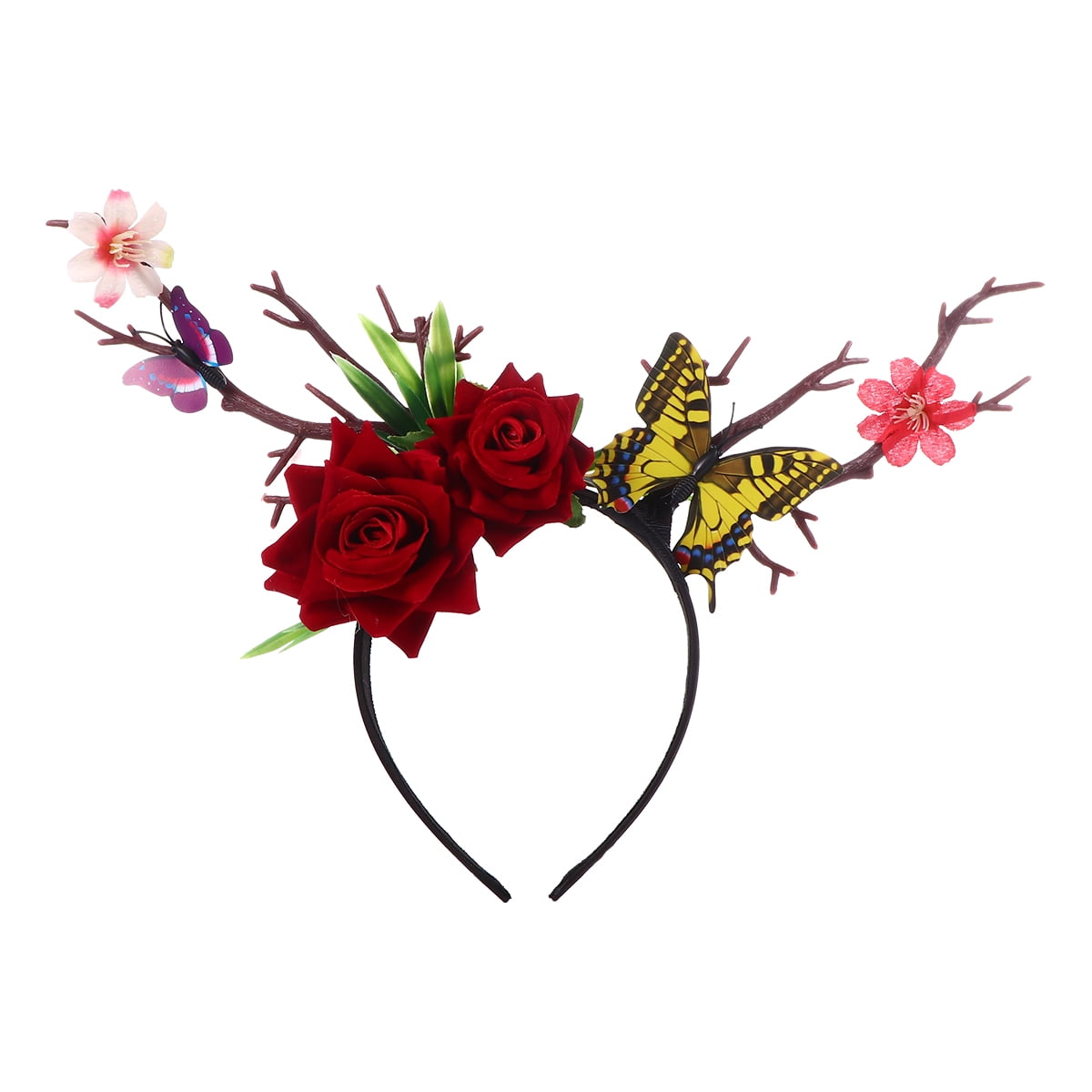 Halloween Antler Hair Branch Headdress Kid Adult Headwear Party Headband Walmart Com