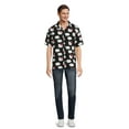 thumbnail image 2 of Hello Kitty Men's and Big Men's Resort Shirt with Short Sleeves, Sizes S-3XL, 2 of 5