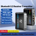 thumbnail image 3 of Transmisor Receptor Bluetooth 5.3 Adaptador de Audio Digital a AnalóGico óPtico Coaxial Auxiliar de 3,5 mm Convertidor NFC de Alta Fidelidad, 3 of 10