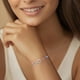 thumbnail image 3 of Pulsera CDE en oro rosa con iniciales en forma de corazón infinito para mujer, 3 of 6