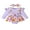 Purple, variant on Michellecmm Baby Girls Romper Dress Butterfly/Pumpkin/Flower Print Long Sleeve Jumpsuits and Cute Headband Set for Toddler