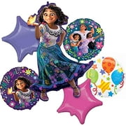 Angle View: Disney Encanto Birthday Party Supplies 6 pc Balloon Bouquet Decorations