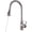 Brushed Nickel a, variant on Waterfall Faucet Black Kitchen Single Hole Pull Out Spout Kitchen Sink Mixer Tap, Stream Sprayer Head Chrome