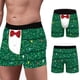 thumbnail image 1 of Calzoncillos bóxer cómodos para hombre, transpirables, con estampado digital navideño Pompotops qyievc3720, 1 of 7