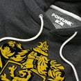 thumbnail image 2 of Harry Potter Gryffindor Crest Unisex Adult Slim Fit Pull-Over Heather Hoodie, Charcoal, 2X-Large, 2 of 5