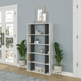 thumbnail image 5 of Ada Home Decor Sanborn Multiple Tier Open Shelf Modern Bookcase, Anthracite/White, 5 of 7