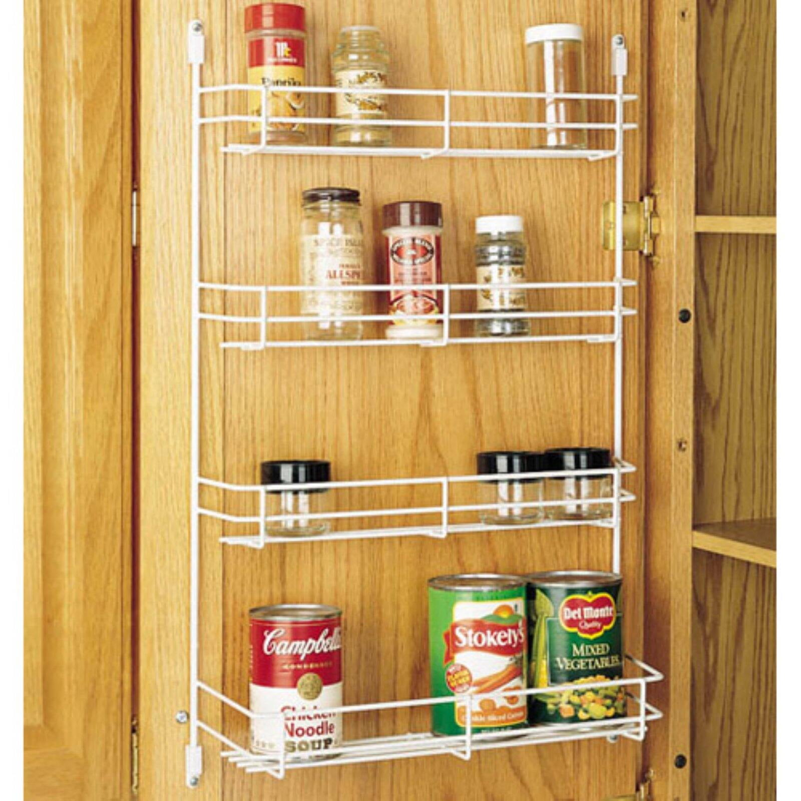 7 Tier Wooden Spice Rack Stand Wall Mounted Free Standing 42 Pcs Herb