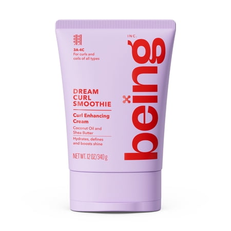 being DREAM CURL SMOOTHIE Curl Enhancing Cream with Coconut Oil and Shea Butter 12 oz