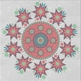 thumbnail image 1 of Ahgly Company Indoor Square Patterned Tulip Pink Novelty Area Rugs, 3' Square, 1 of 6