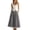 Dark Gray, variant on Noric Women's Summer High Waisted Midi Skirt A-Line Flowy Casual Elastic Waist with Pockets Vintage Long Skirt for Women
