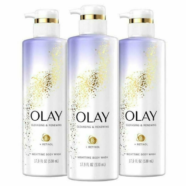 Olay Cleansing & Renewing Nighttime Body Wash with Retinol 17.9 fl oz 3