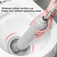 thumbnail image 2 of Toilet Plunger Powerful Manual Drain Unblocker Toilet Clogged Cleaning Tool G, 2 of 5