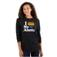 thumbnail image 3 of I Love My Aunts LGBTQ Gay Pride Plus Size Long Sleeve Graphic Tee Shirt Brisco Brands 3X, 3 of 5