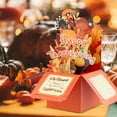 thumbnail image 2 of WaaHome Thanksgiving Turkey Pop Up Card for Kids Happy Thanksgiving Gifts Greeting Cards Fall Pumpkin Thank You Cards with Envelope&Note Card for Kids Adults Women Family Friends Autumn Party Favors, 2 of 6