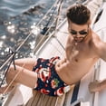 thumbnail image 2 of luoweisi Men's Beach Shorts Quick Dry Swim Trunks with Mesh Lining Christmas Santa Claus L, 2 of 5