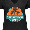 thumbnail image 4 of Inktastic Cabo San Lucas Beach Vacation Women's Plus Size V-Neck T-Shirt, 4 of 5
