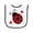 White and Black, variant on Inktastic Ladybug Lover Red and Black Baby Terry Cloth Bib