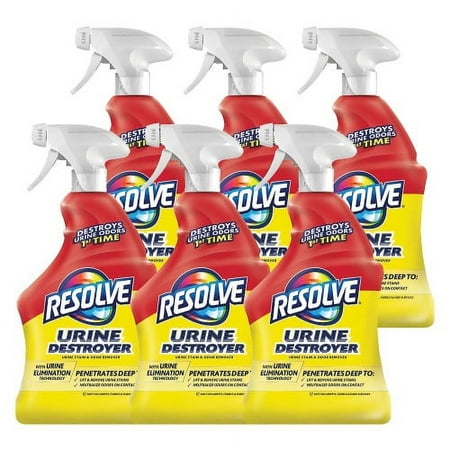 RESOLVE Urine Destroyer, Citrus, 32 oz Spray Bottle, 6/Carton