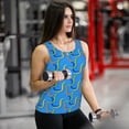 thumbnail image 6 of Bixox Women's Colorful Snake Printed Sleeveless Fitness Workout Running Quick-Dry Tank Top, 6 of 7