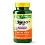 (2 pack) Spring Valley Echinacea Capsules, 760 mg, 100 Count