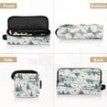 thumbnail image 5 of Hair Tool Organizer Bag with Heat Resistant Mat Removable Travel Storage Case for Hot Air Brushes Curling Irons Vintage Christmas Winter Scene, 5 of 8