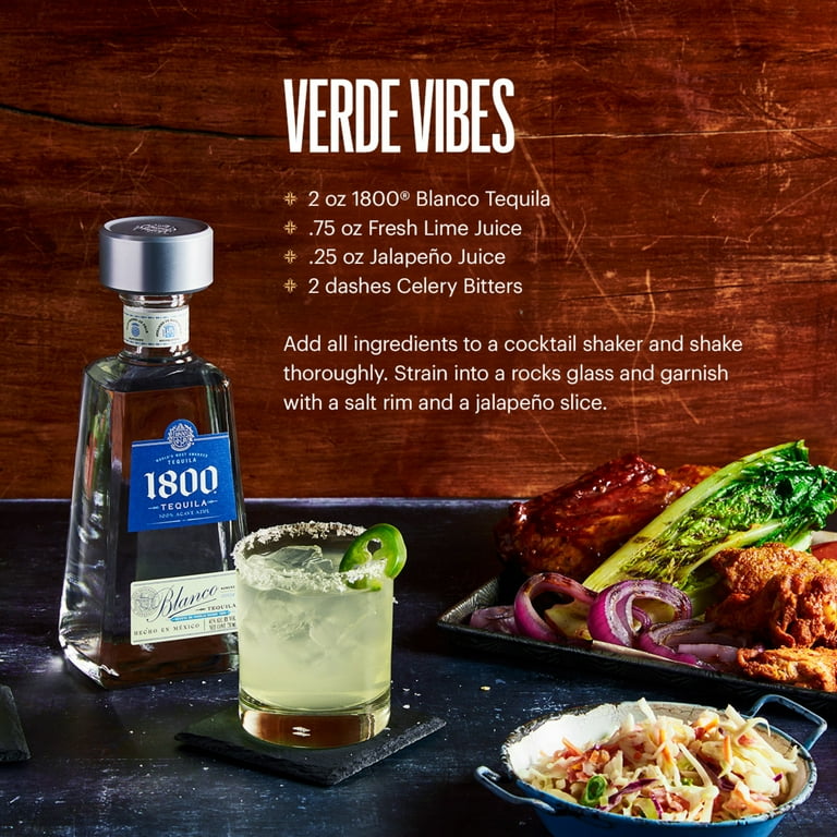 1800® Tequila Blanco, 750ml Glass Bottle, 40% ABV - Walmart.com 1800® Tequila Blanco, 750ml Glass Bottle, 40% ABV - Walmart.com