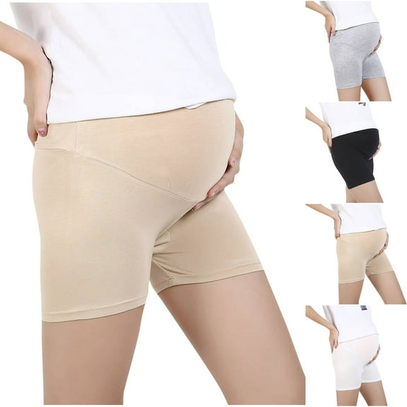 Bovxnpu Plus Size Maternity Panties for Pregnancy, Seamless Maternity Shapewear Belly Support Pregnancy Underwear for Maternity Photography and Baby Shower Dresses