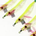 thumbnail image 4 of Cebo de de agua de cebo de anzuelo luminoso de 5 piezas - Amarillo Sunnimix Señuelos de pesca de agua salada, 4 of 7