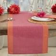 thumbnail image 3 of Saro Lifestyle Color-Blocked Edge Table Runner, 3 of 3