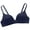 Blue, variant on Biplut 3/4 Cup Pads Wire Free Adjustable Shoulder Straps Lady Bra Seamless Push Up Thin Underwear (Black,32A)