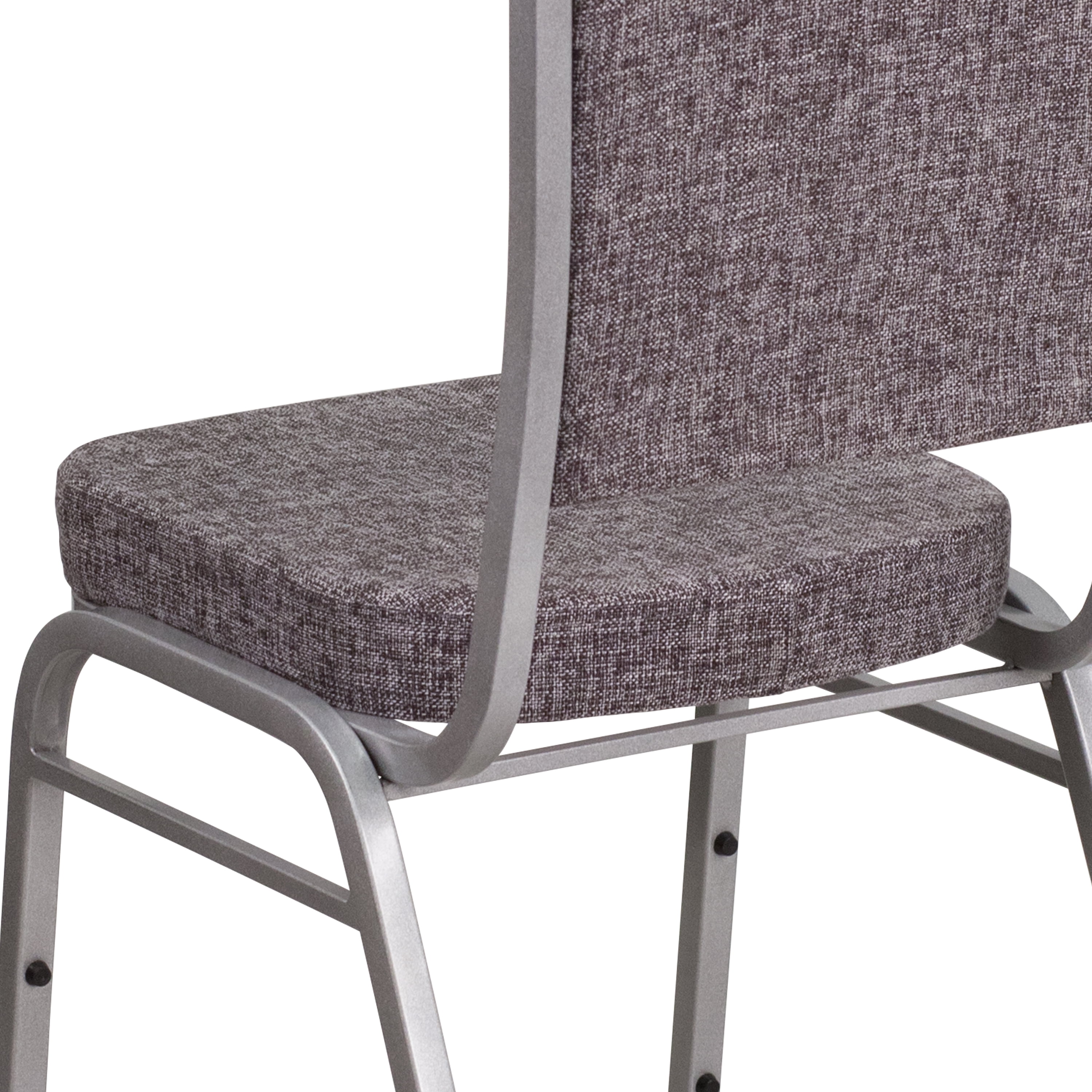 Flash Furniture 4 Pk HERCULES Series Crown Back Stacking Banquet Chair in Burgu 