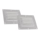 thumbnail image 1 of 2 piezas 5 x 4,5 pulgadas 127 x 114 mm Rejilla de ventilación rectangular con rejilla de ventilación para reemplazo de , acero inoxidabl Yotijar Cubierta de rejilla de ventilación de aire, 1 of 8