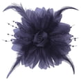 thumbnail image 2 of Camellia Flower Broch Dress Broche Broche Handmade Hermoso Broche de baile de boda Central de plumas para accesorio de fecha de graduación, 2 of 8