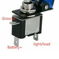 thumbnail image 2 of Beisidaer 1pcs On/Off Toggle Switch ASW-07D LED Light diaphanous Cover 12V/24V 20A, 2 of 8