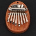 thumbnail image 1 of Piano De Pulgar Kalimba De 8 Teclas Blanco/madera, Piano De Pulgar De 3 Estilos, Exquisito Para Decoración De Bolsos, Reproducción De Música, Niños Principiantes, 1 of 7
