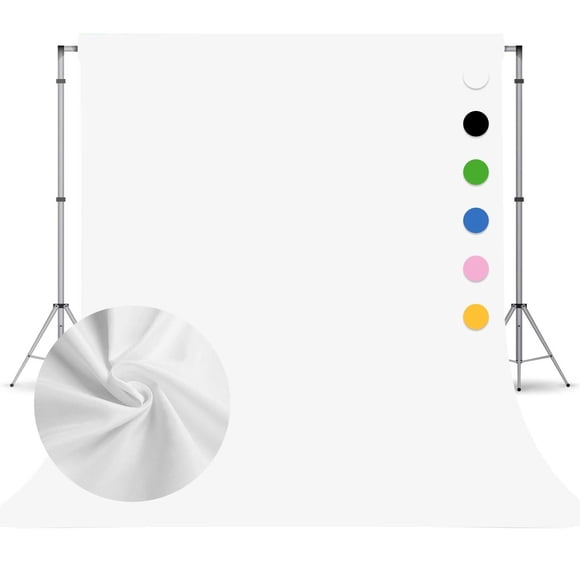 Telón de fondo fotográfico TERSUM, poliéster blanco, 2,4 m x 3 m