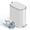 White, variant on KSSKSS 2.6 Gallon/10L Slim Stainless Steel Bathroom Trash Can with Lid, Soft-Close Small Garbage Bin for Narrow Spaces, Black