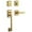 Lifetime Polished Brass, variant on Baldwin 85386055LENT Soho Left Handed Sectional Single Cylinder Keyed Entry Handleset -