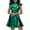 Green, variant on Women'S Sequin Dress Hot Gold Leather Solid Color Pleated Skirt Costume Women'S Club Night Out Dresses L