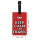 thumbnail image 2 of Etiquetas de equipaje de patrón de avión Unique Bargains 1 Pc para viajar en rojo, 2 of 5