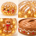 thumbnail image 3 of Christmas Gingerbread Squishy Toy with Storage Case, Glitter Sensory Stress Ball, Dumplings Squeeze Balls Stress Relief Sensory for Festival & Birthday Gifts, Stocking Stuffers Party Favors, 3 of 6