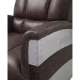thumbnail image 3 of DeeHome ACME Brancaster Accent Chair, Retro Brown Top Grain Leather & Aluminum 59716, 3 of 6