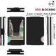 thumbnail image 2 of Carbon Fiber Wallet, Minimalist Aluminum RFID Blocking Men's Holder Metal Slim Wallet Cash Credit Card Holder with Money Clip (Aluminum Black), 2 of 5