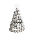 thumbnail image 3 of Decoración de escritorio BLESIY Mini Árbol de Navidad de mesa de madera Gris, 3 of 8