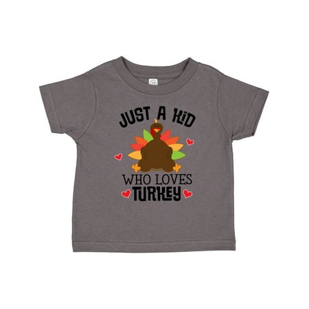

Inktastic Thanksgiving Funny Kids Turkey Gift Toddler Boy or Toddler Girl T-Shirt